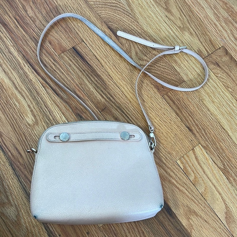FURLA Piper Crossbody Bag Genuine Leather Soft Pink